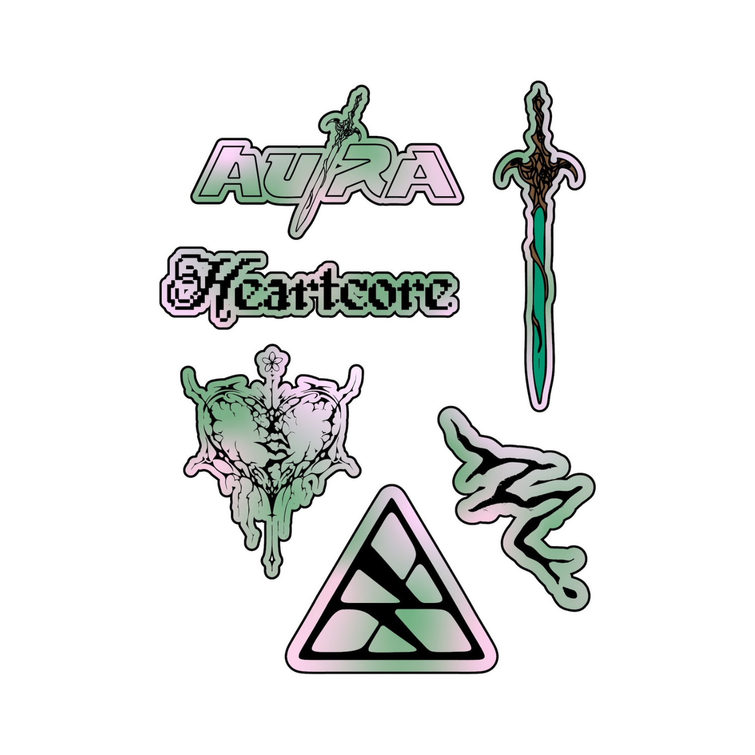 Au/Ra - heartcore Sticker Pack